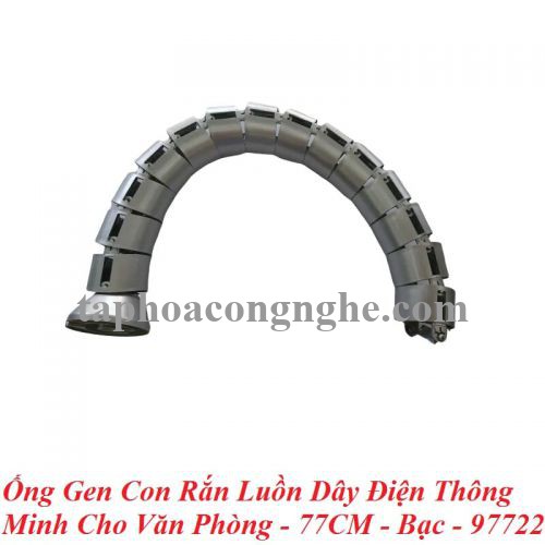 Gensil 97722 80cm gen01bla gen01sil ống gen con rắn luồn dây điện thông minh cho văn phòng màu bạc 97722 30097722